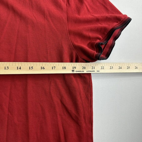 Hugo Boss Orange Label Men's Polo‎ Shirt Size 2XL Short Sleeve Red Casual - Picture 8 of 10